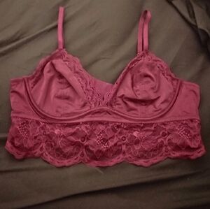 Victoria's Secret Lace Bralette in Deep Burgundy